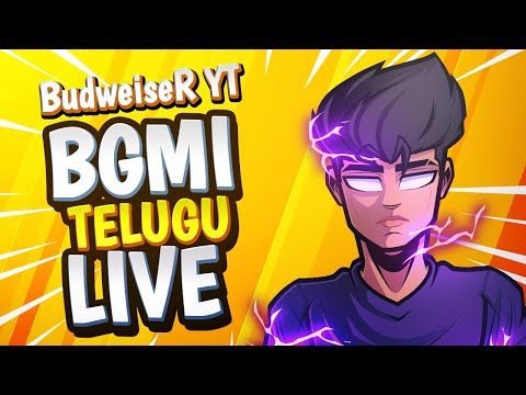 BGMI Telugu Live stream 🔥💖|| BudweiseR YT