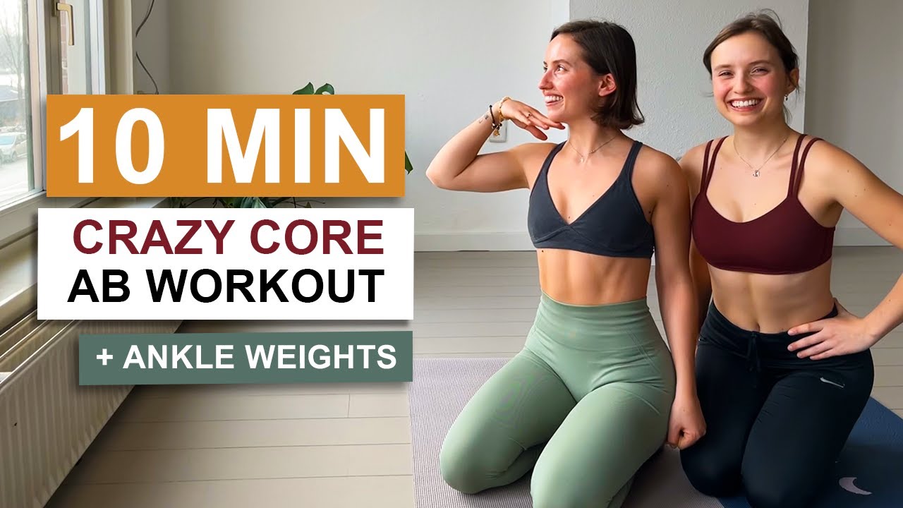 10 MIN CRAZY CORE WORKOUT // ankle weights optional, slow and