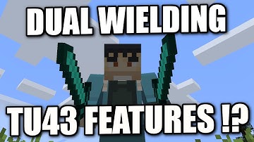 Minecraft PS4 -  DUAL WIELDING - TU43 FEATURE !? Tutorial ( PS3 / XBOX / WII U )