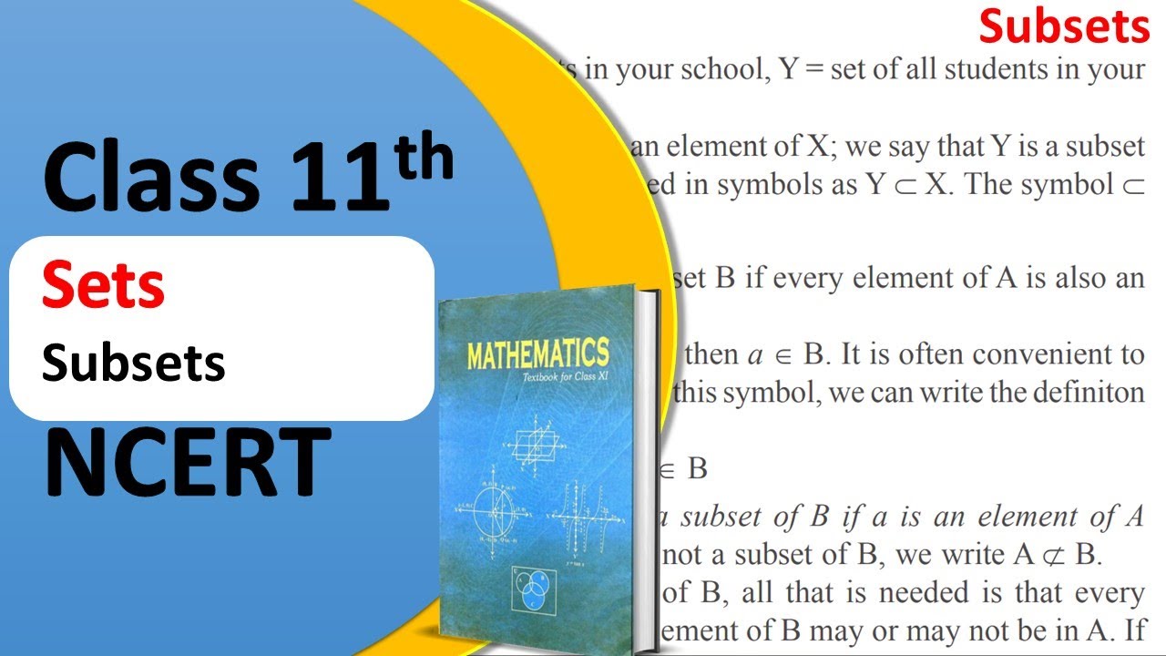 Class 11 Maths Chapter 1 | Subsets - Sets #boardexam #class11 # ...
