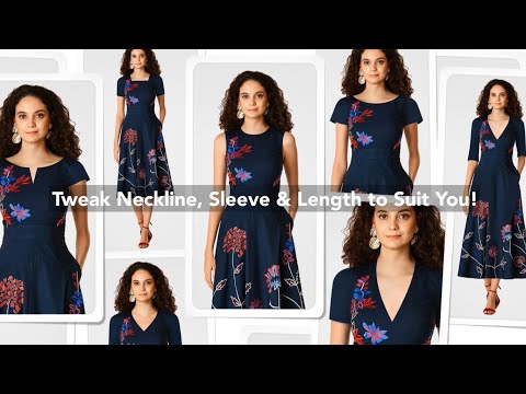 eShakti Personalized Fashion to your size, style and height | Custom Fashion | Summer Fashion