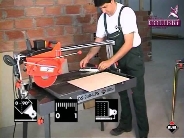 DS 230 LPS Cortadora electrica para porcelanato Rubi - COLIBRIMTY -