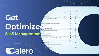 Get Optimized | SaaS Management from Calero