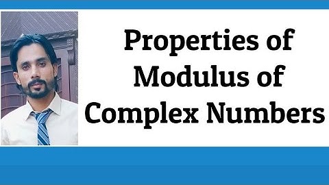 Properties of Modulus of Complex Numbers in Hindi/Urdu