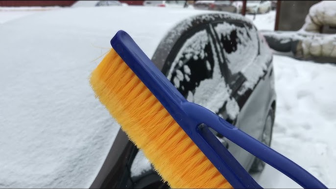 Как удалить снег с машины без траты времени и силы: метод с коленвалом и стартером (видео)