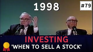 Warren Buffett explains when to sell a stock | BRK 1998【C:W.B Ep.79】