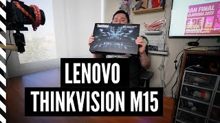 Lenovo ThinkVision M15 el monitor portátil perfecto para trabajar