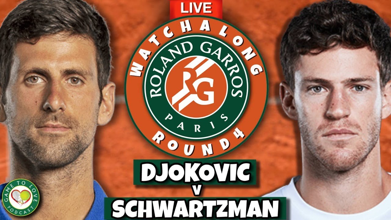 DJOKOVIC vs SCHWARTZMAN French Open 2022 LIVE Tennis GTL Watchalong Stream