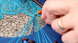 How to join in Bobbin lace - Sewings with lazy susan