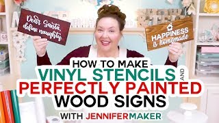 How to Make a Reusable Stencil with Cricut - Jennifer Maker