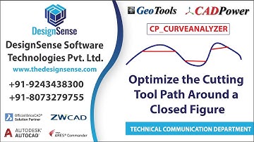 CADPower Tutorials: Optimize the Cutting Tool Path Around a Closed Figure | CP_CURVEANALYZER