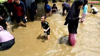 TRADISI JELANG RAMADHAN NGOBENG LAUK | TANGKAP IKAN DI KOLAM | MALIK AND MAKKI