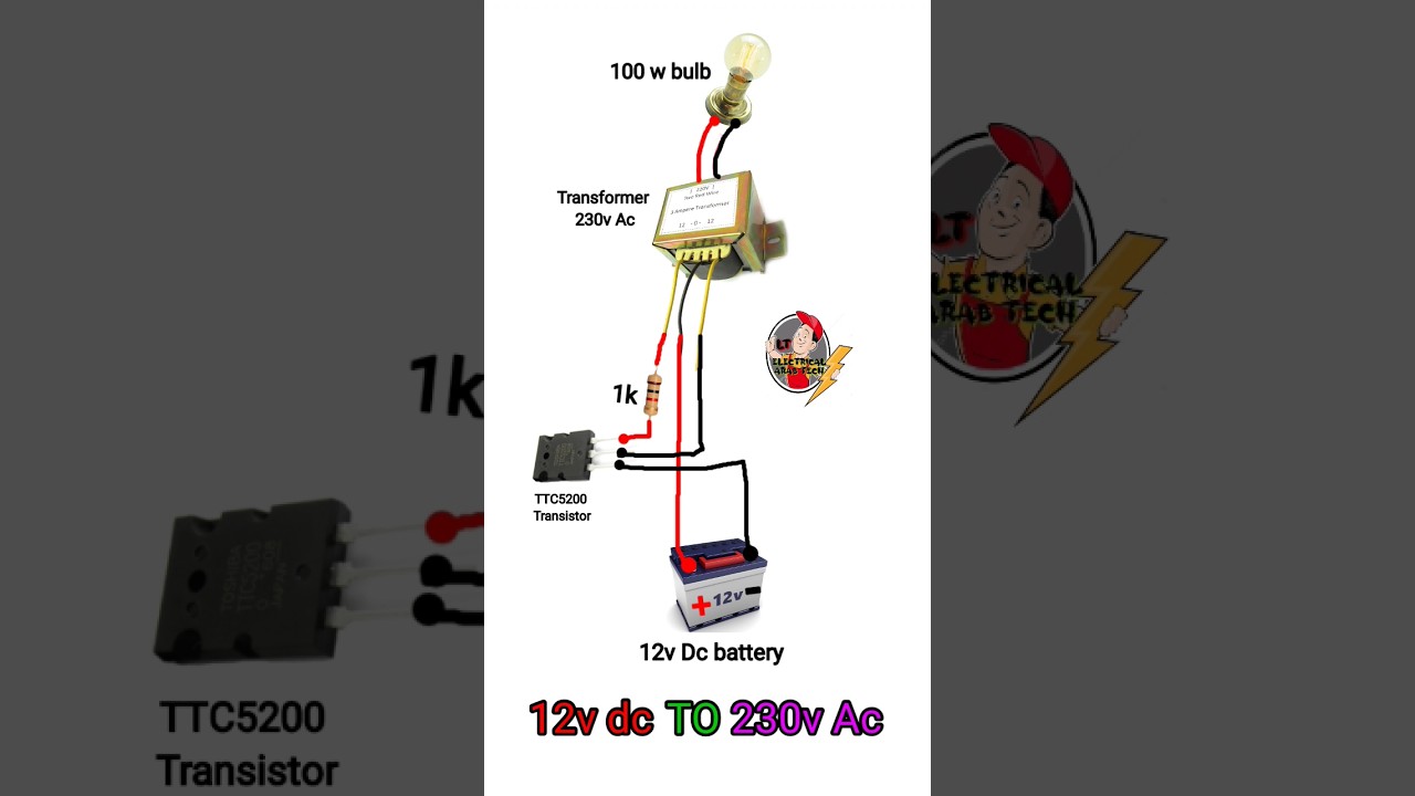 How to 12v to 220v  inverter
