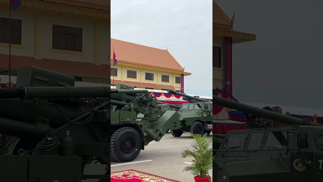 Cambodia shows modern weapons during army anniversary 