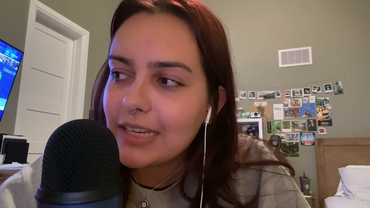 first time trying ASMR 💛 | whispering, tapping, mic brushing, scratching #asmr #firstasmrvideo