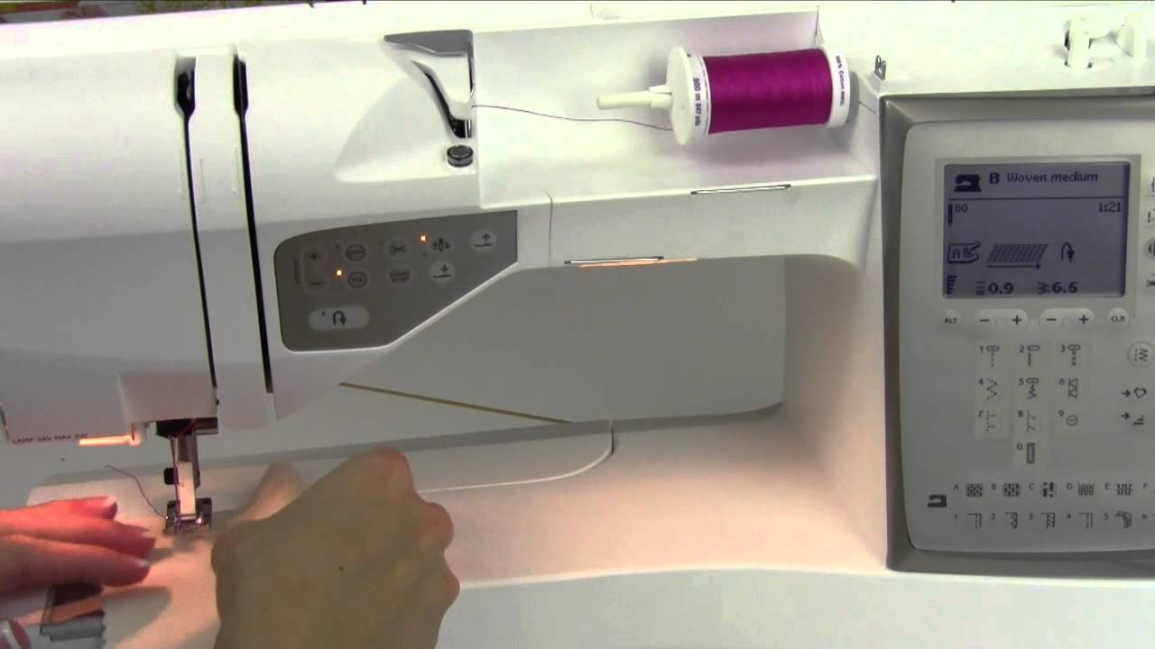 Husqvarna Viking Topaz 30 33 Mending Stitch - YouTube