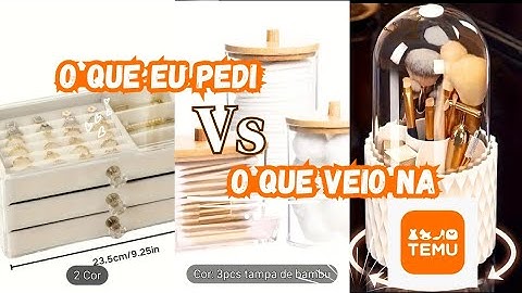 O QUE EU PEDI VS O QUE VEIO NA TEMU