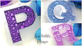 Soap Bubble Technique in Resin | RESIN CRAFTS 101 | Resin Art 2021 | DIY 2021 | Small Business Ideas