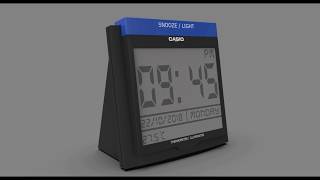 Casio alarm clock speed modeling in Maya 18