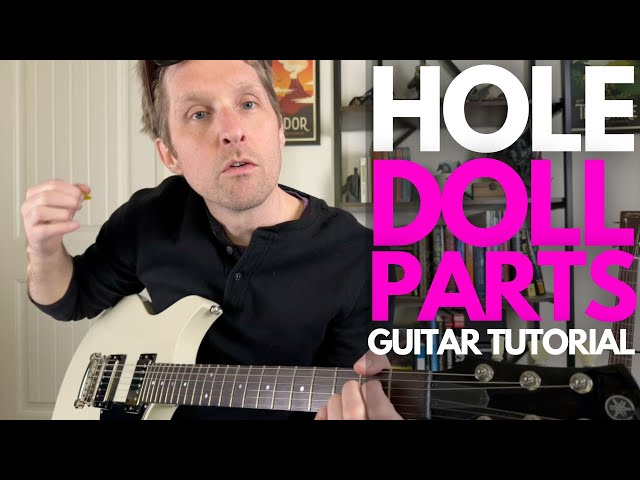Doll Parts by Hole Guitar Tutorial - Guitar Lessons with Stuart! class=