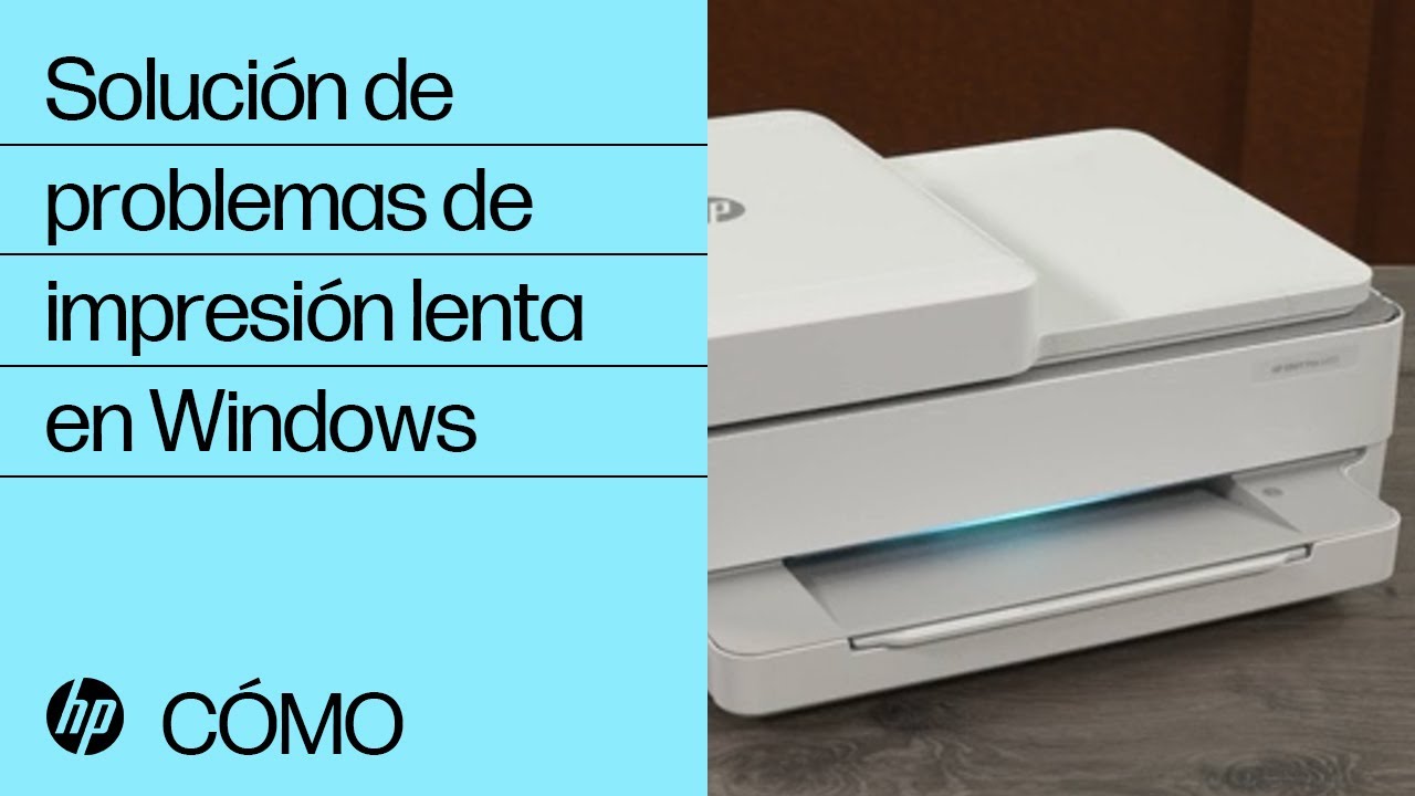 Solución de problemas de impresión lenta en Windows | Impresoras HP |  @HPSupport - YouTube