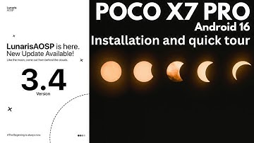 Lunaris AOSP 3.4 For Poco X7 Pro I Android 16 I