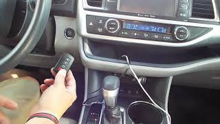 Getting into and Starting a Toyota Highlander with a Dead Key FOB ( Push Button Start )