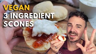 3 Ingredient Vegan Scones Recipe (with easy plant based cream) screenshot 3