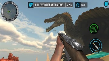 Real Dino Hunter Fps Shooter Android ios Gameplay - Dinosaur game - Dinosaur Planet Gaming #64