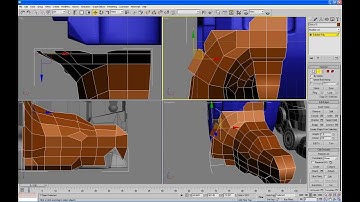 57 robot 3ds max tutorial - MEGAZORD Daizyujin 3D - left foot triceratops head modeling part. 08/12