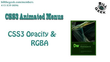 CSS3 Opacity and RGBA Tutorial
