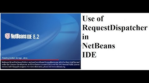 RequestDispatcher application in Netbeans