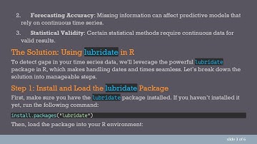 How to Check for Gaps in Time Series Data Using R