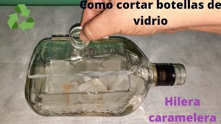 COMO CORTAR BOTELLA PARA HACER HIELERA/CARAMELERA #amoreciclar #conmigo #elycreaciones Abril 2021