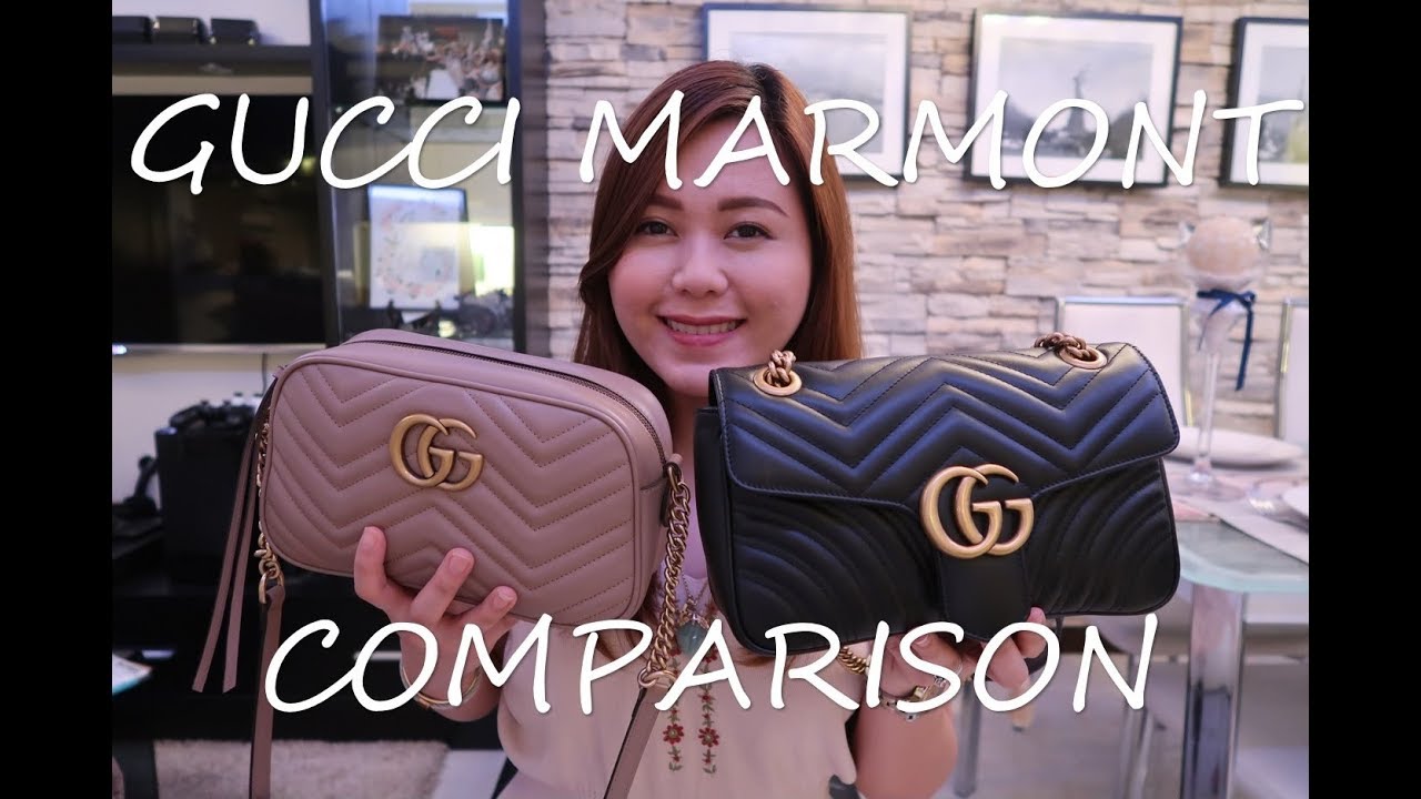 gucci marmont medium vs small