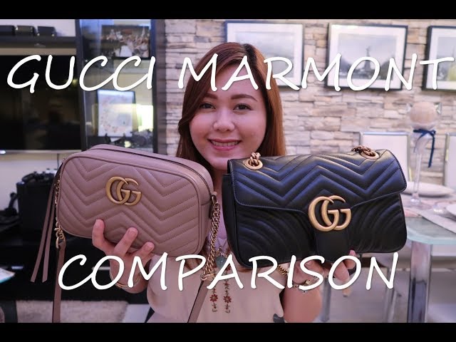 Gucci Marmont Comparison - Flap Vs. Zip, What fits