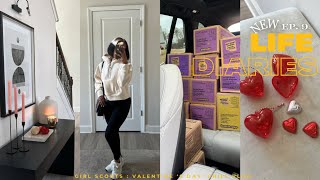 VLOG : Girl Scout Cookie Day, Valentine's Day Gift, Running Errands + More!