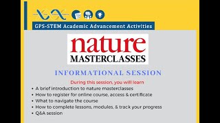Nature Master Classes Introduction - GPS-STEM