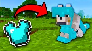 How to get WOLF ARMOR in Minecraft Tutorial! (Pocket Edition, Xbox, Addon) screenshot 2