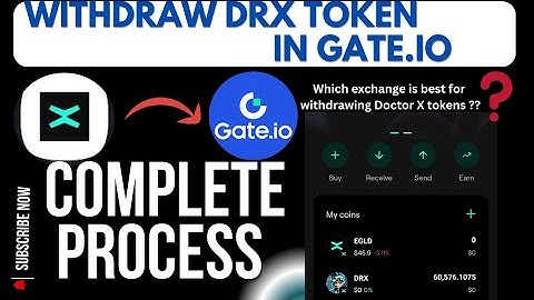 How to withdraw doctor X tokens from Xportal to Gate.io exchange || drx withdraw complete detail