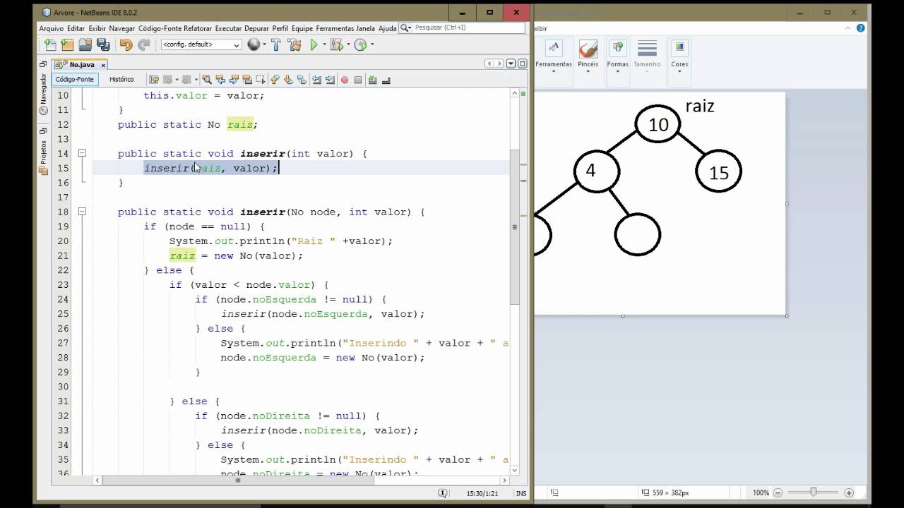 Árvore binária - Implementação em Java - YouTube