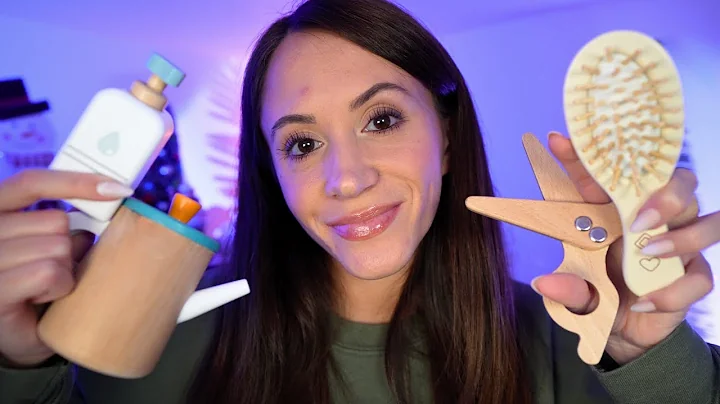 ASMR Wooden Skincare & Salon 🪵 (layered sounds, haircutting, skincare)