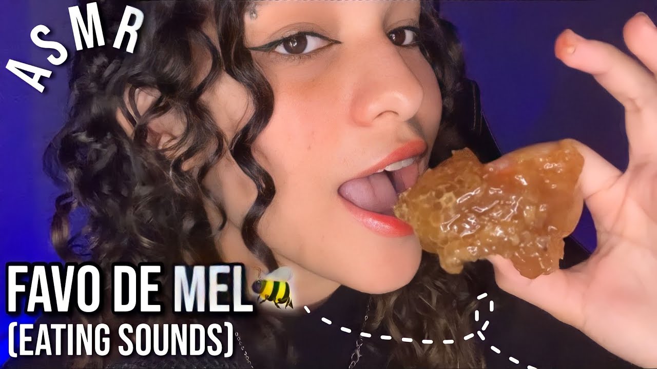 ASMR | COMENDO FAVO DE MEL 🐝 eating sounds