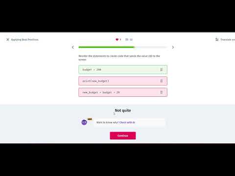 11 Applying Best Practices | Coding Foundations | Sololearn