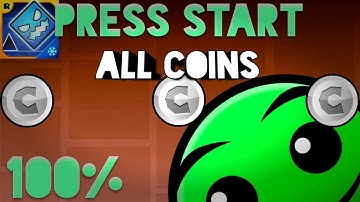 Geometry Dash Sub Zero: Level 1 Press Start [All Coins]