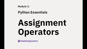 Assignment Operators in Python
