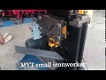 MYT company multufuctional hydraulic ironworker machine punching and shearing machine