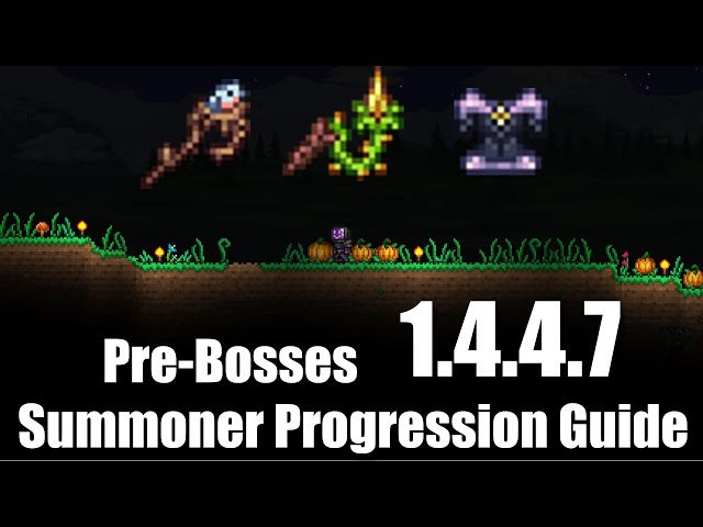 Pre Bosses Summoner Progression Guide // Terraria 1.4.4.7 