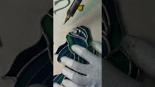Soldering a Stained Glass Fish 🐟🔥 #stainedglass #soldering