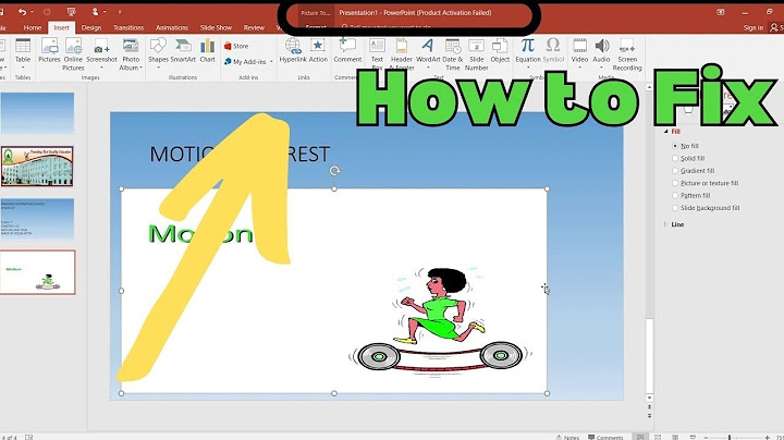 Powerpoint 2023 báo lỗi product activation failed là sao